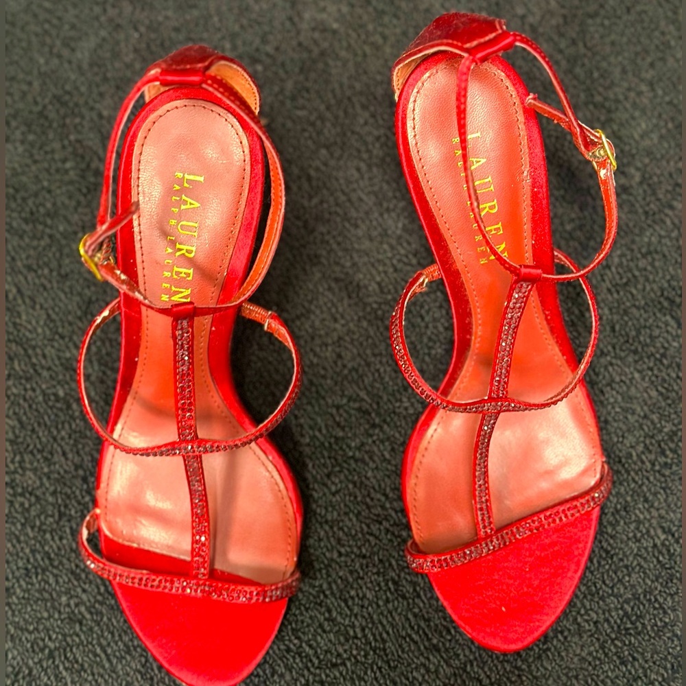 Red Ralph Lauren pumps